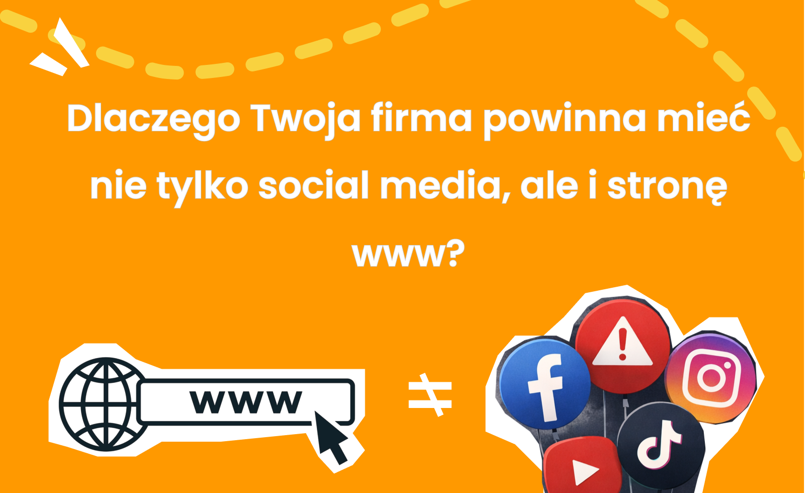 Strona internetowa to Twoja własność, Social Media już nie. Dlaczego warto mieć też stronę www?